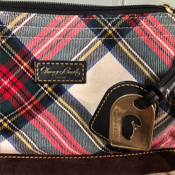 Dooney & Bourke Plaid Crossbody Bag - Red, Green, Brown - Picture 8 of 14